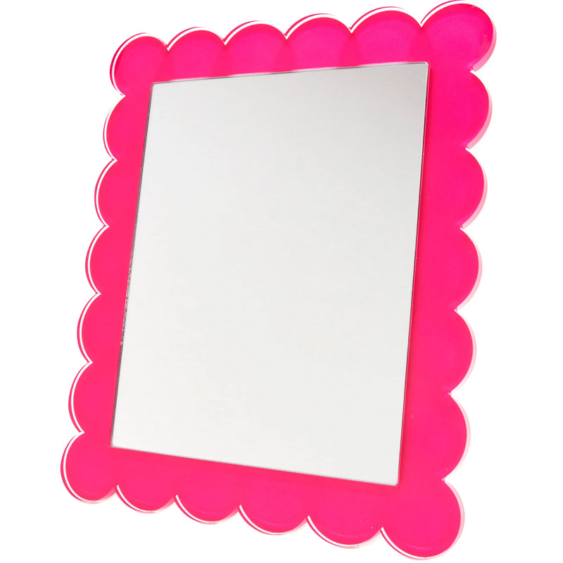 Pink Scallop Mirror