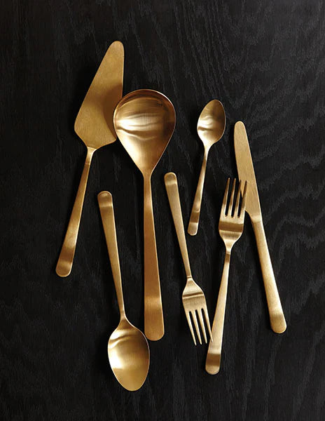 Oslo Cutlery Set 5pc - Matte Gold