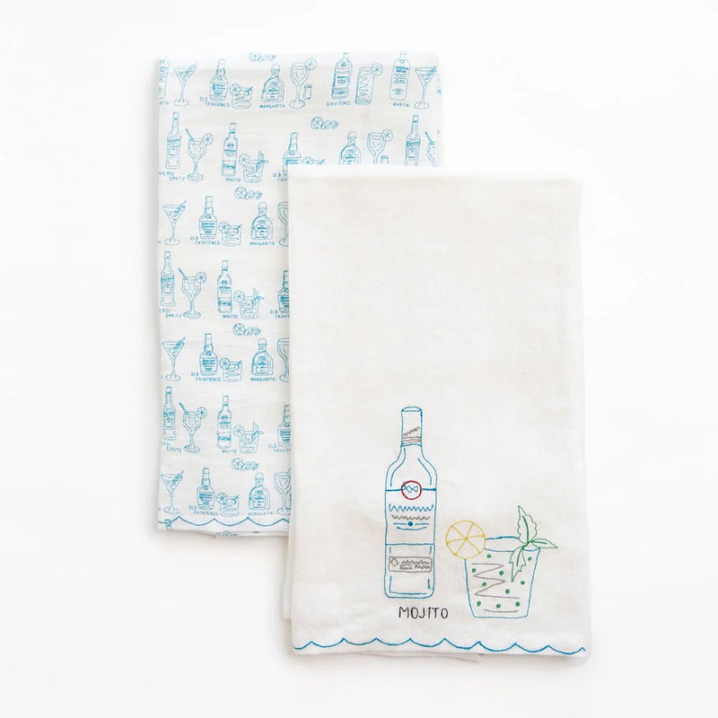 Mojito Linen Tea Towels | Set of 2