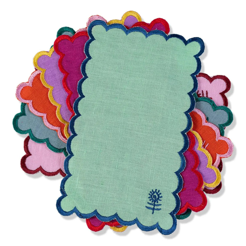Icon Linen Cocktail Napkins S/6 - Kaleidoscope