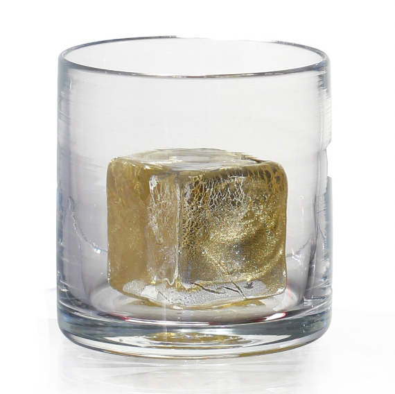 Gold Cube Glass