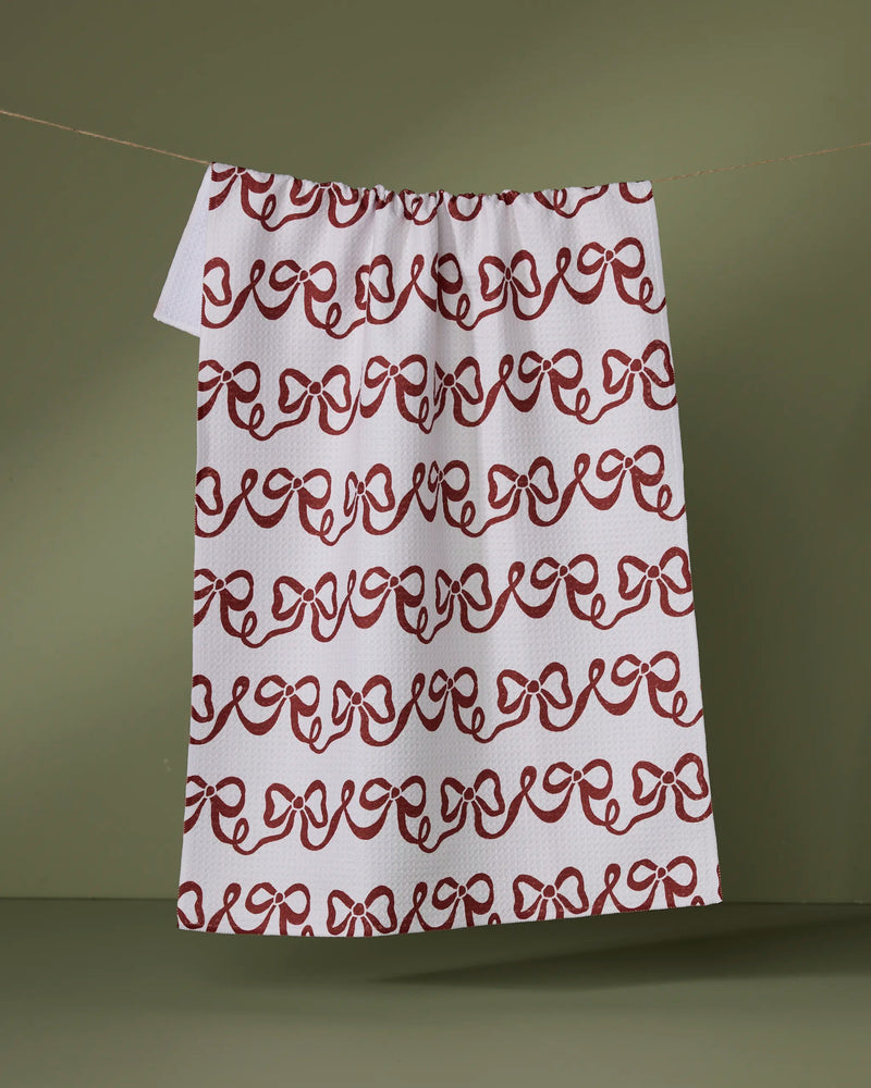 Joyful Bows Tea Towel