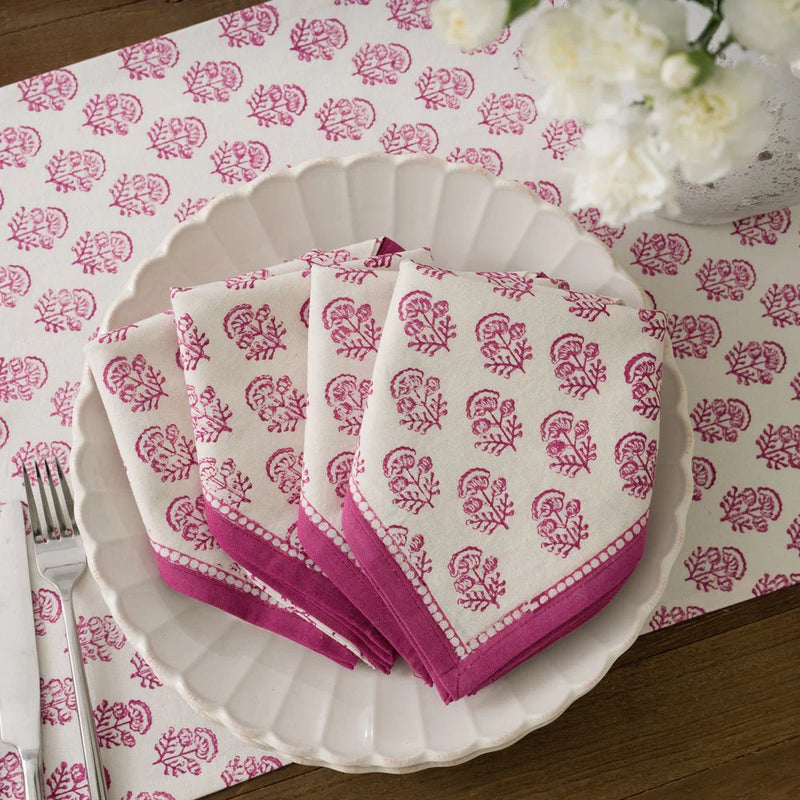 Anika Fuchsia Napkins S/4