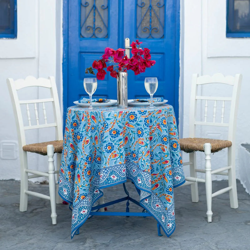 Iznik Blue Tablecloth 60x140