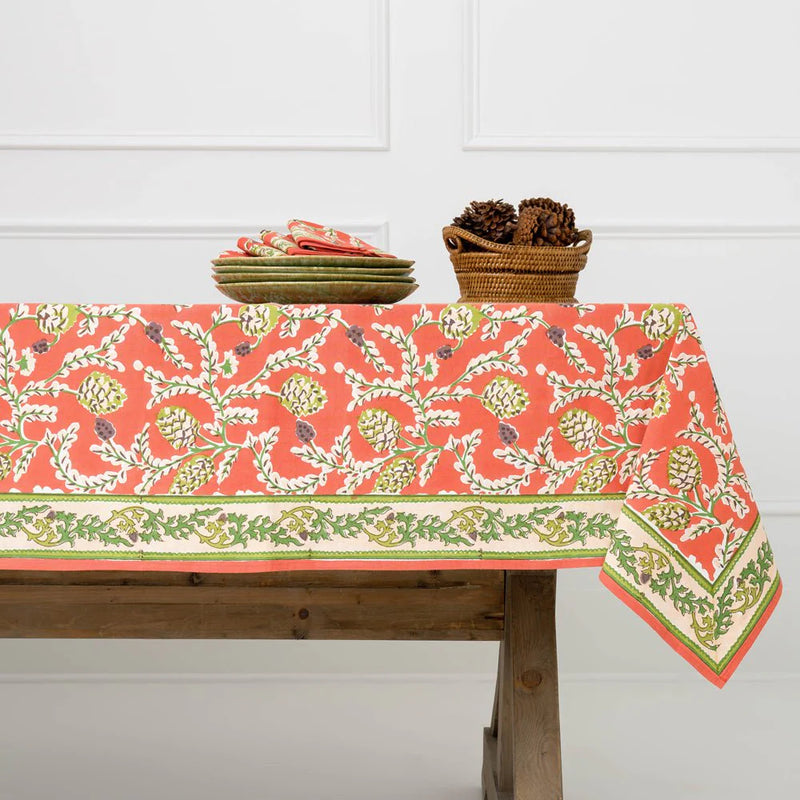 Harvest Pinecone Tablecloth (60&