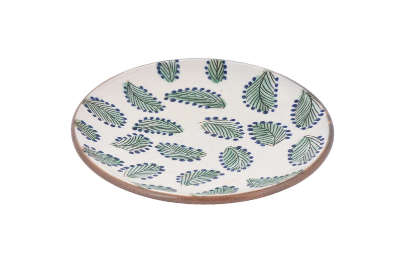 Scattered Leaves Ceramic Plate