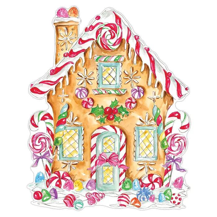 Gingerbread House Posh Die-Cut Placemat