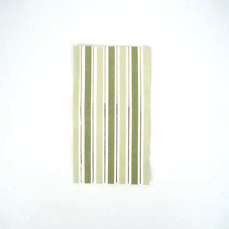 Green Striped Guest Towels
