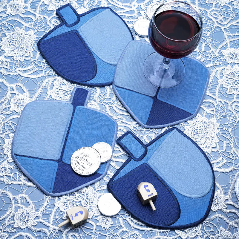 Dreidel Cocktail Napkins - Set of 4