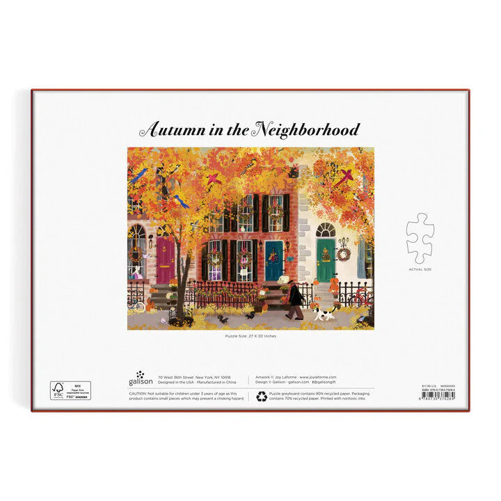 Autumn In The Neighborhood Puzzle