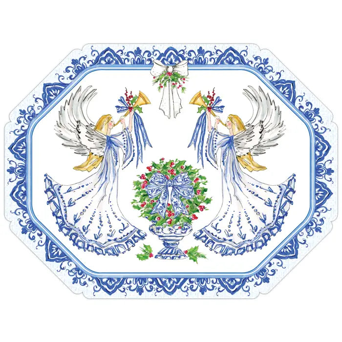 Blue Angels with Trumpets Posh Die-Cut Placemats