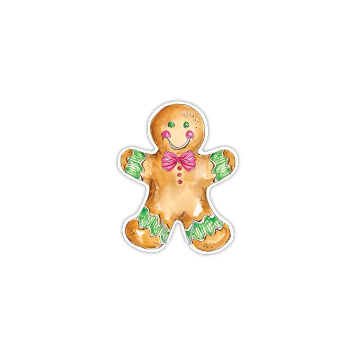 Gingerbread Man Pink and Green Cup Accent