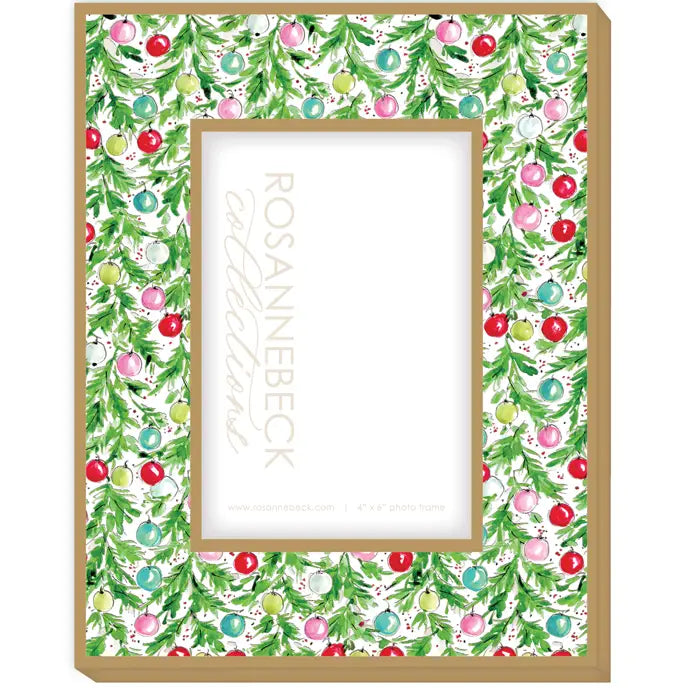Green Holly Frame (4"x6")