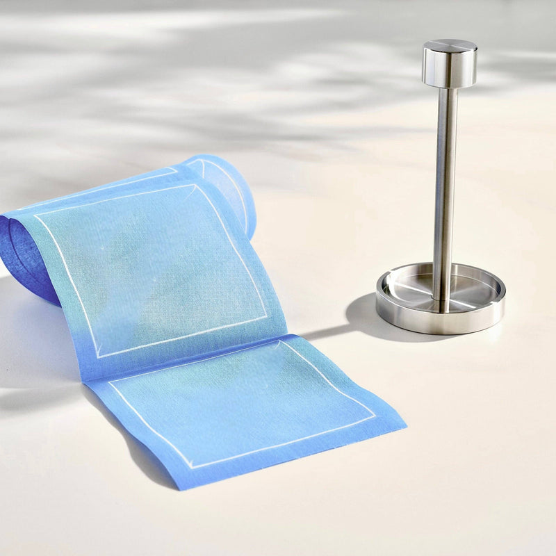 Solid Summer Dreaming Cocktail Napkins White Border