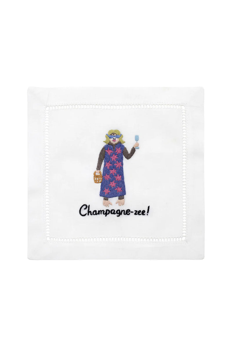 August Morgan Cocktail Napkins S/4