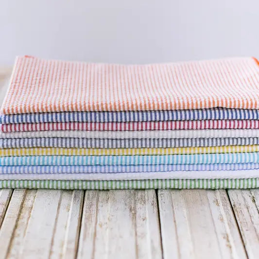 Seersucker Cloth Napkins (Set of 8)