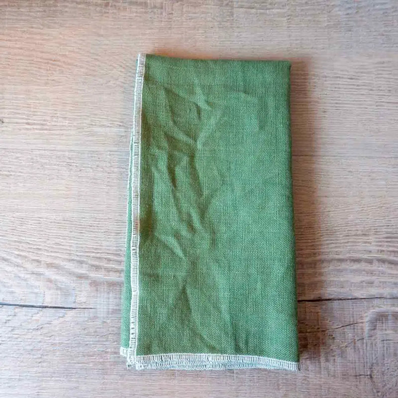 Linen Wide Edge Cloth Napkins | Set of 2