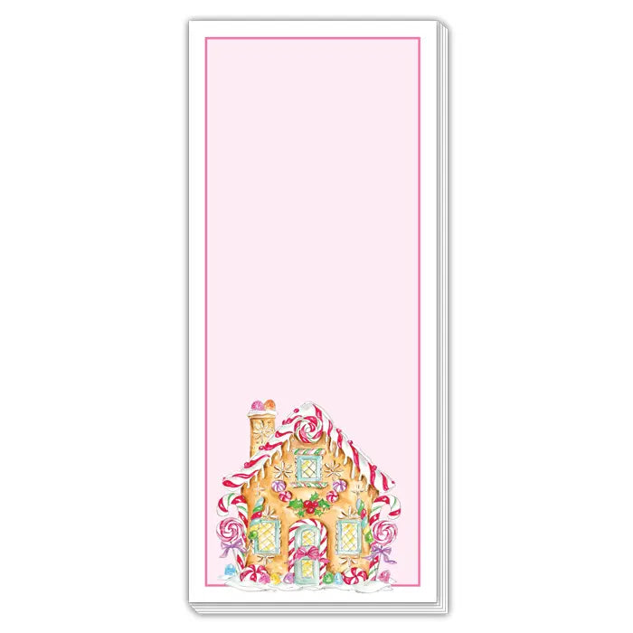 Gingerbread House Skinny Notepad