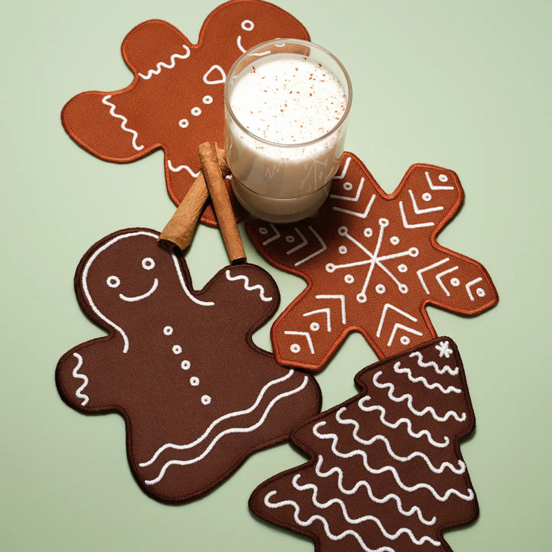 Gingerbread Cocktail Napkins - Set of 4