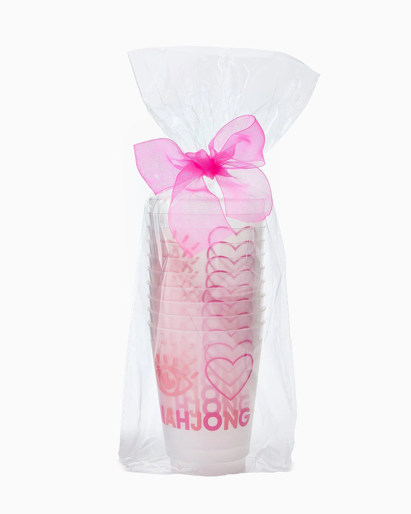 I Heart Mahjong Cups