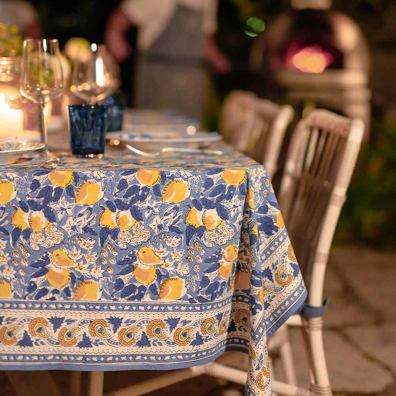 Lemon Grove Tablecloth Round 90