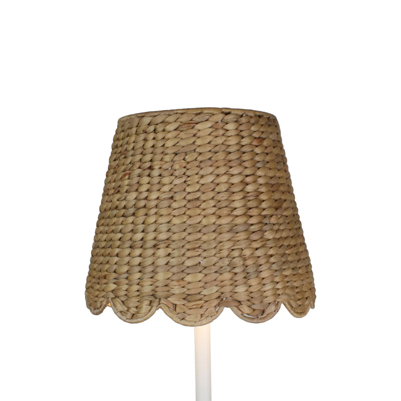 Small Scallop Lamp Shade in Water Hyacinth