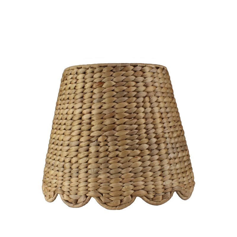 Small Scallop Lamp Shade in Water Hyacinth