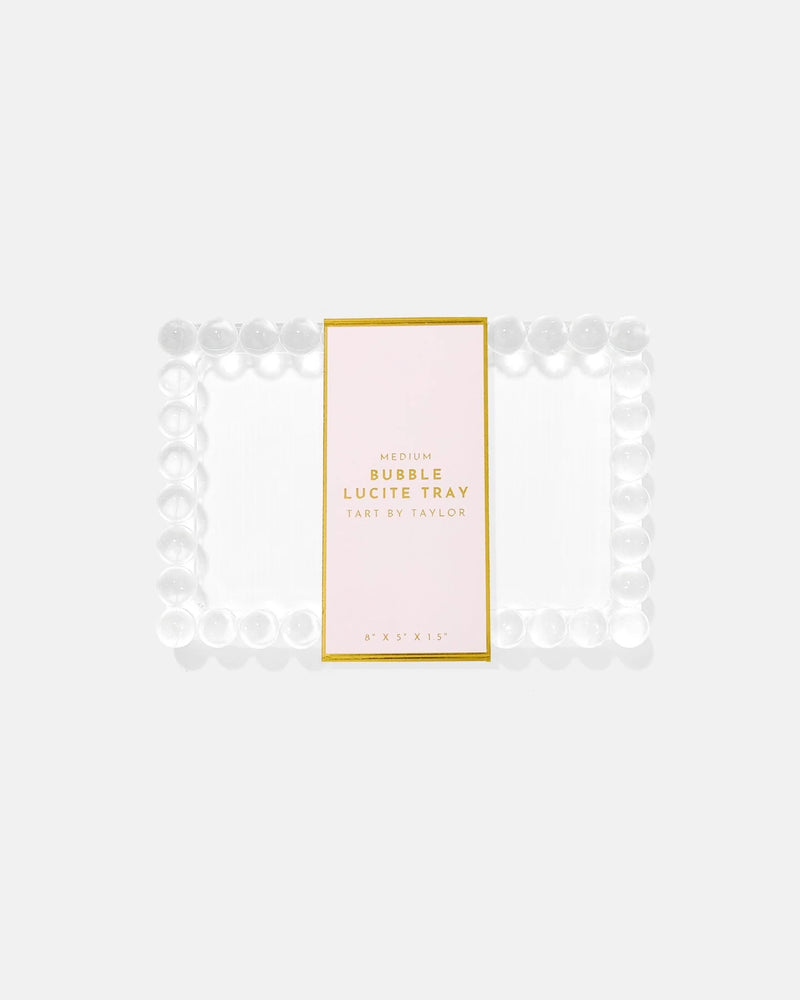Medium Bubble Lucite Tray