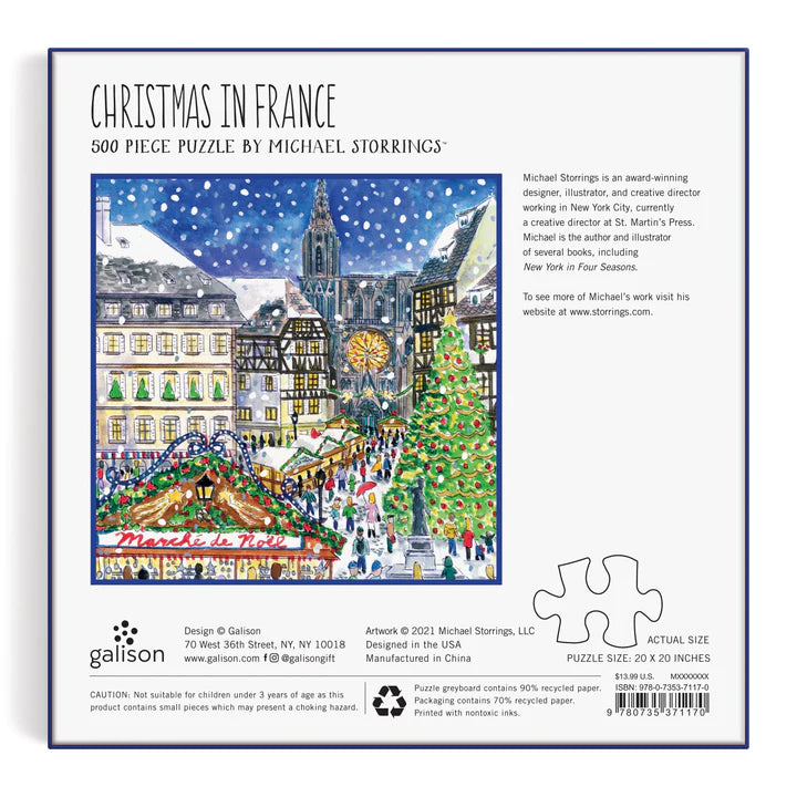 Christmas in France 500 Piece Puzzle