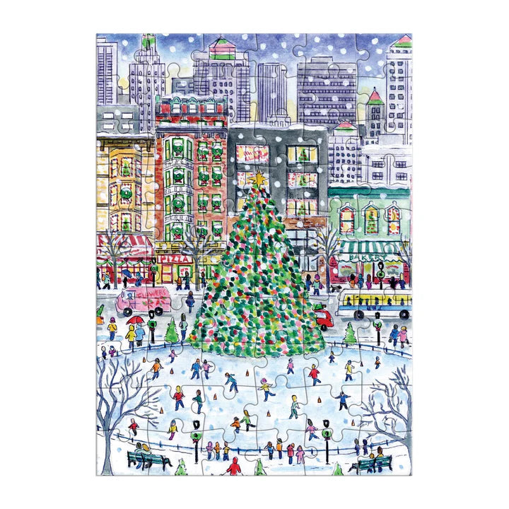 Christmas in the City Greeting Card 60 Piece Puzzle