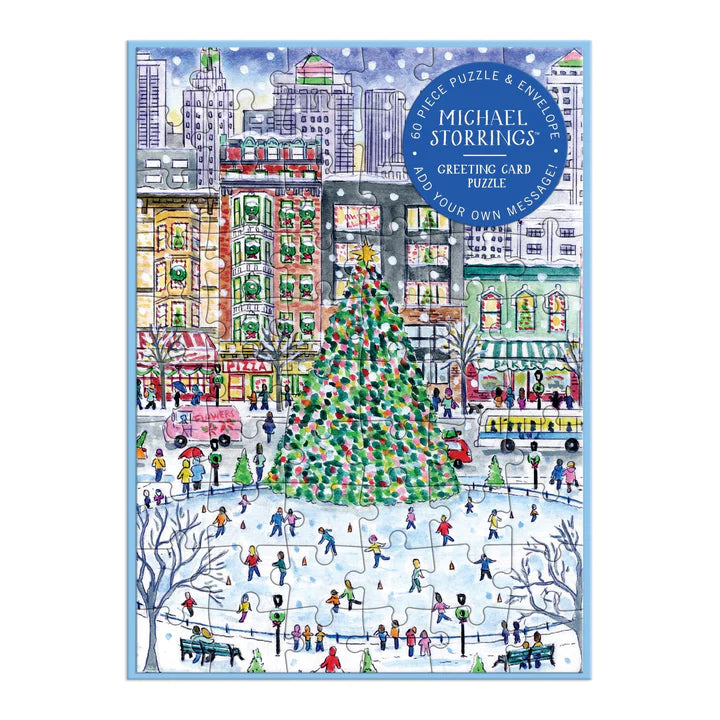 Christmas in the City Greeting Card 60 Piece Puzzle