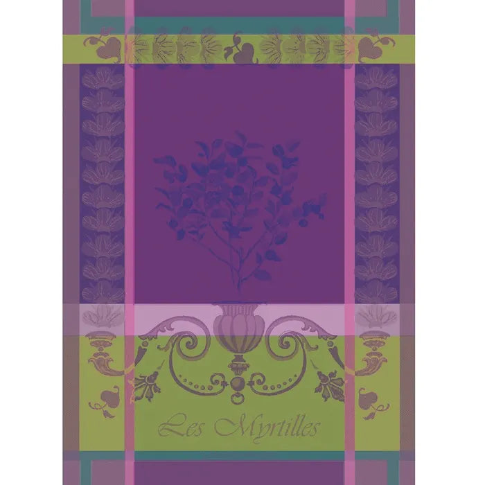 Organic Blueberries (Myrtilles Violet) Kitchen Towel