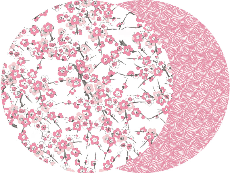 Round Two Sided Blossom Placemat