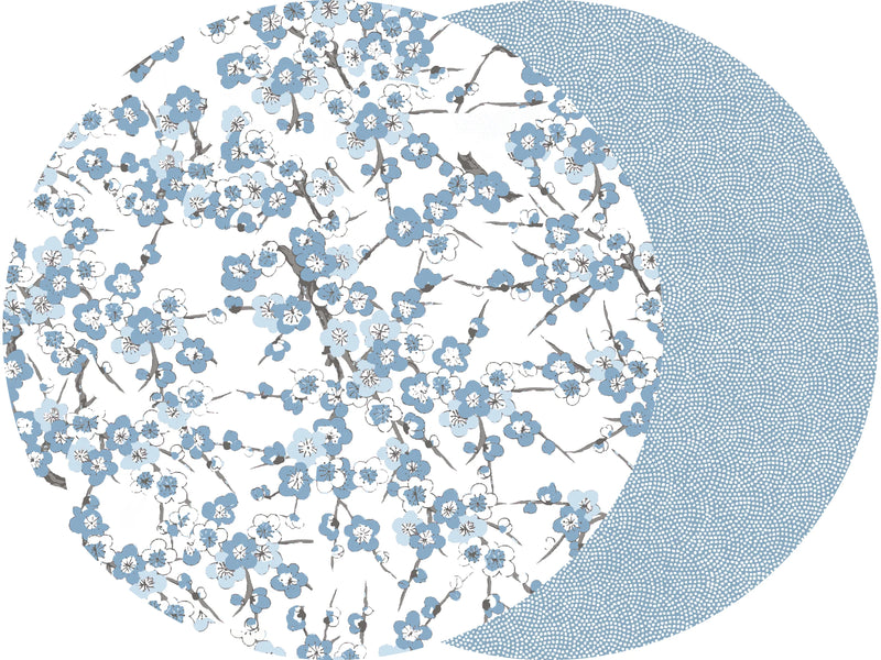 Round Two Sided Blossom Placemat