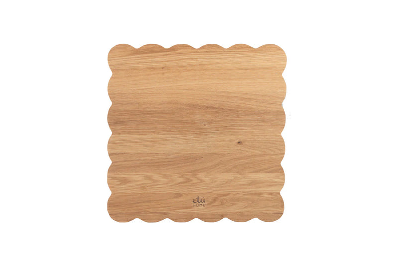 Square Scalloped cutting Board (Small)