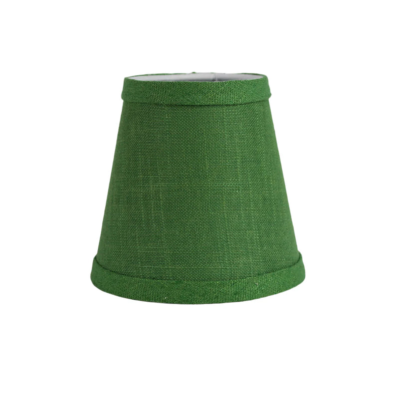 Small Fern Green Linen Lamp Shade