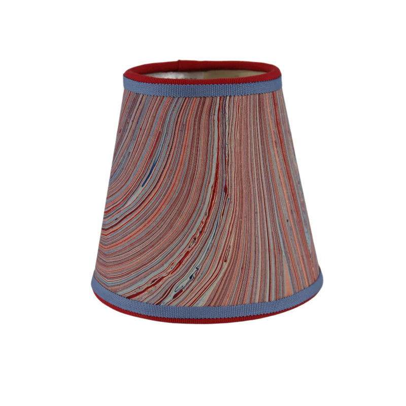 Small Marble Red, White & Blue Lamp Shade