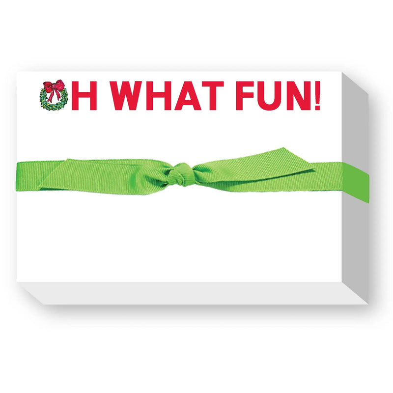 Oh What Fun Holiday Big & Bold Notepad