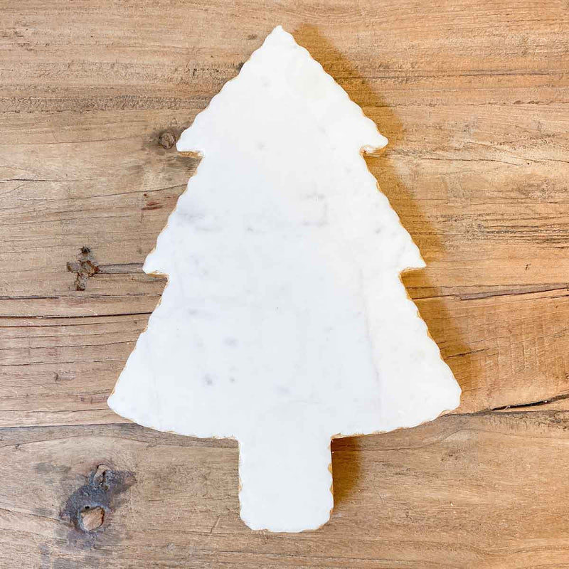 Tree Shaped Marble Serving Board