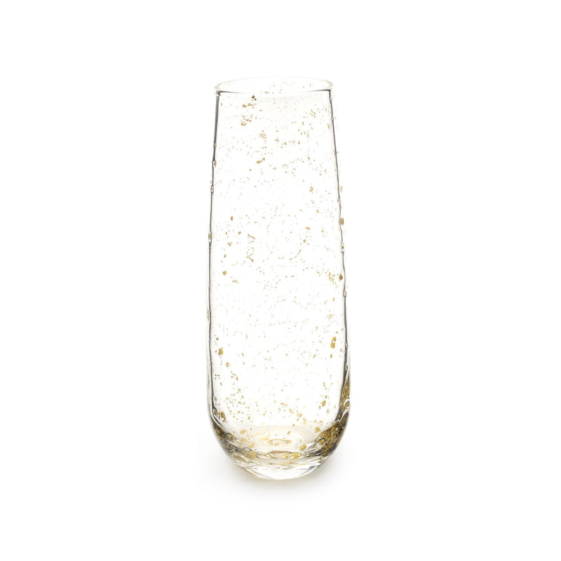 Gold & Silver Flaked Glassware