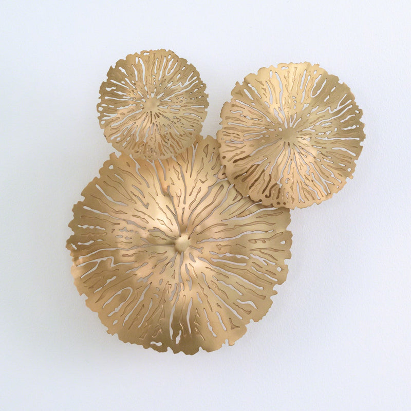 Lilly Pad Clusters - Antique Brass