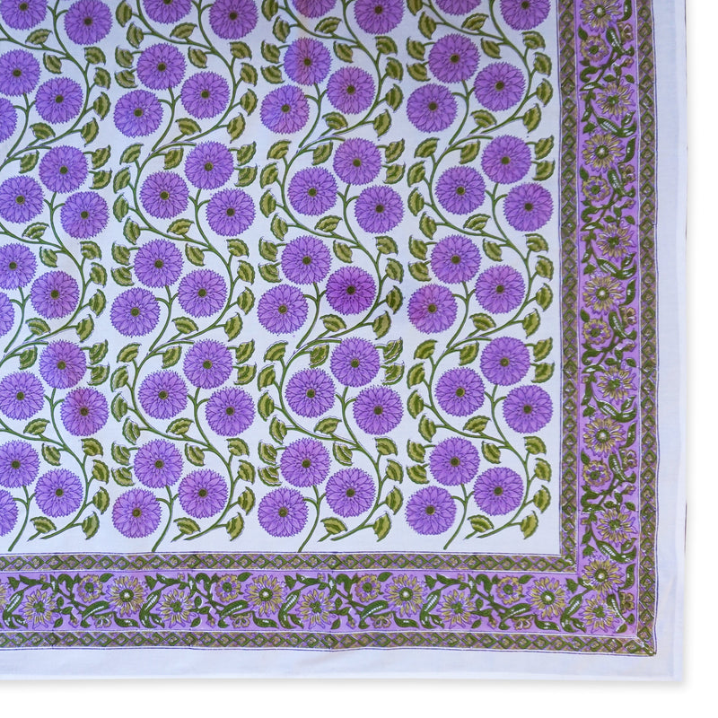 Rectangular Lotus Sunflower Tablecloth (72 x 138)