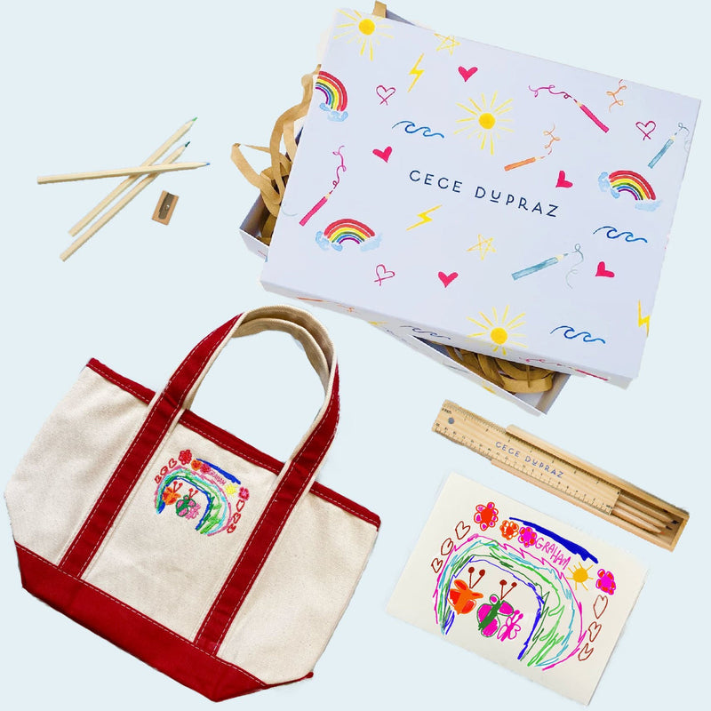 Draw Your Own Small Tote Gift Set