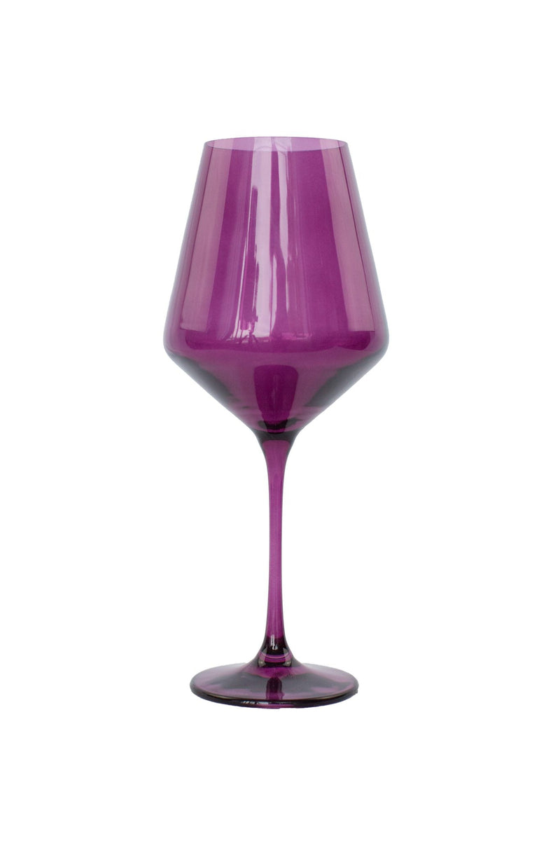 Estelle Colored Wine Stemware (Amethyst)