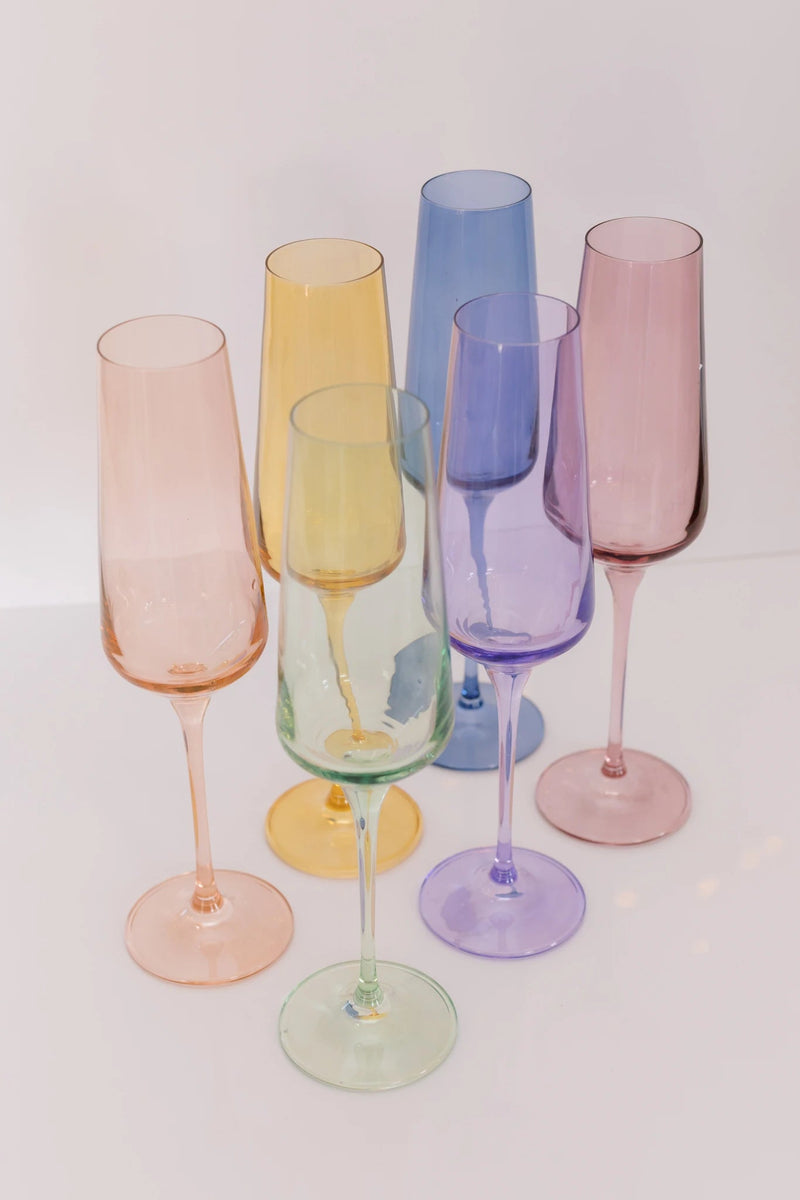 Estelle Colored Champagne Flute (Lavender)