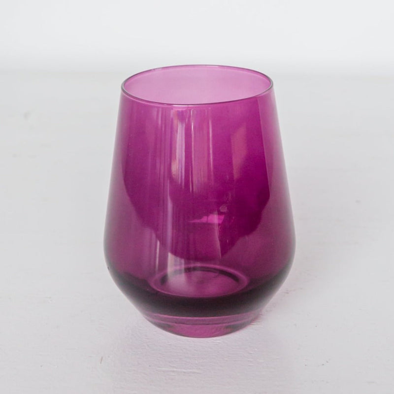 Estelle Colored Wine Stemless Glass (Amethyst)