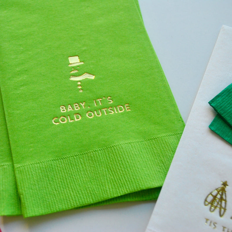 Modern Christmas Guest Towel Napkins