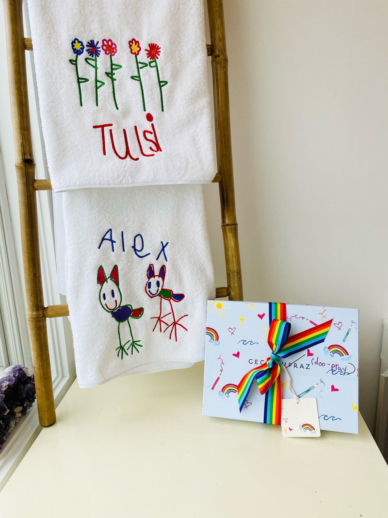 Draw Your Own Beach Towel Gift Set