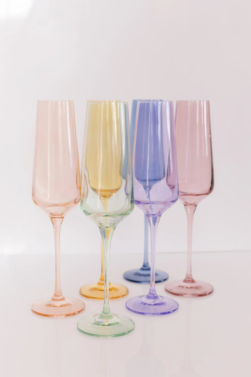 Estelle Colored Champagne Flute (Lavender)