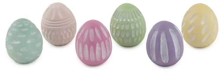 Carved Easter Eggs S/6